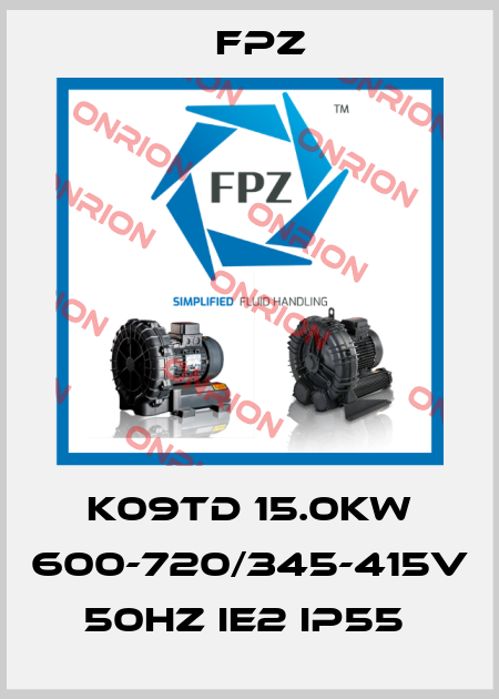 K09TD 15.0kW 600-720/345-415V 50Hz IE2 IP55  Fpz