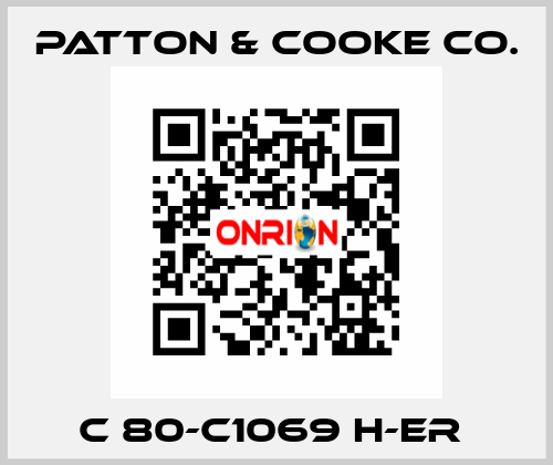 C 80-C1069 H-ER  Patton & Cooke Co.