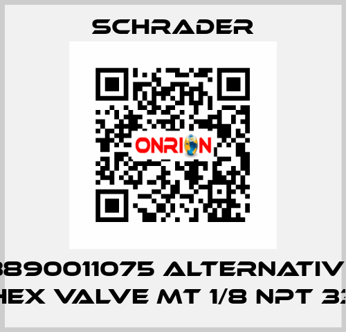 3890011075 alternative HEX VALVE MT 1/8 NPT 33 Schrader