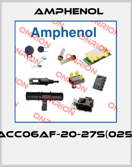 ACC06AF-20-27S(025)  Amphenol