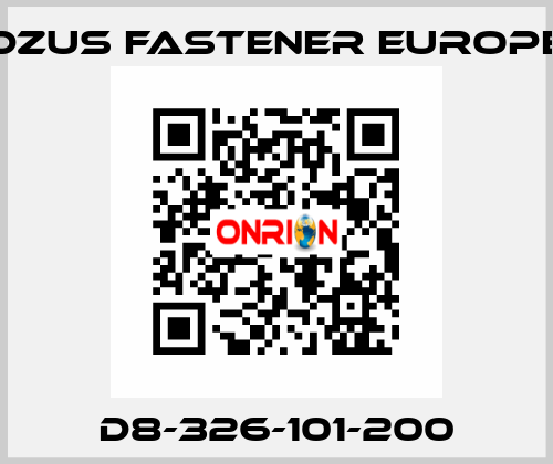 D8-326-101-200 Dzus Fastener Europe