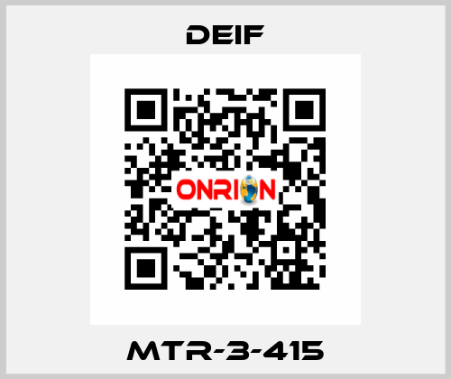 MTR-3-415 Deif