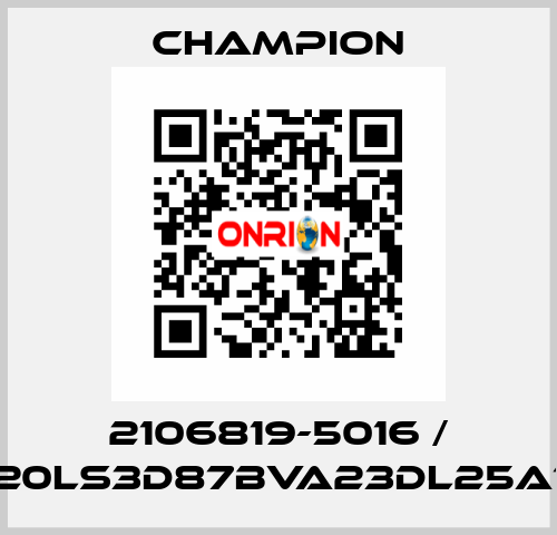 2106819-5016 / G20LS3D87BVA23DL25A10 Champion