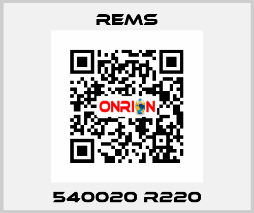 540020 R220 Rems