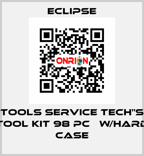 TOOLS SERVICE TECH"S TOOL KIT 98 PC   w/HARD CASE Eclipse