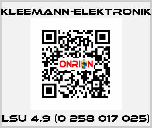 LSU 4.9 (0 258 017 025) Kleemann-Elektronik