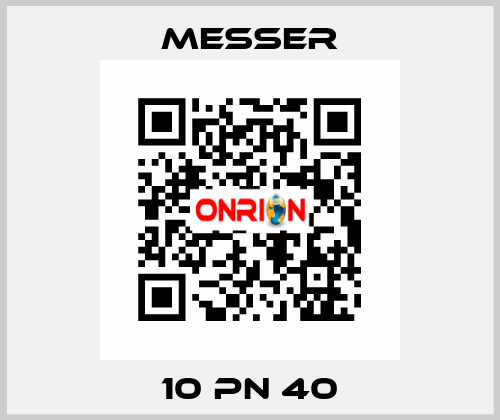 10 PN 40 Messer