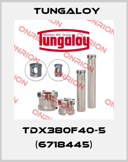 TDX380F40-5 (6718445) Tungaloy