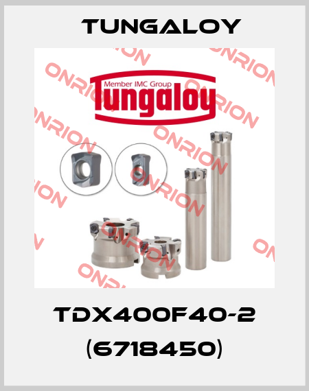 TDX400F40-2 (6718450) Tungaloy