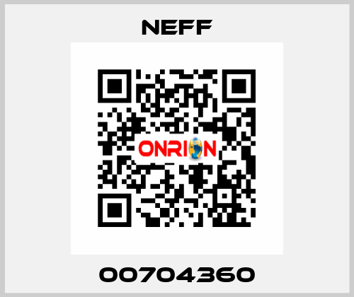 00704360 Neff