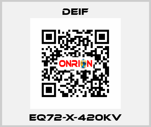 EQ72-X-420kV Deif