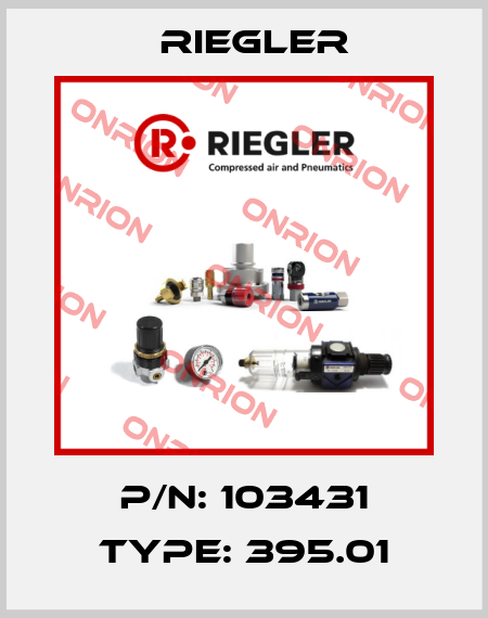 P/N: 103431 Type: 395.01 Riegler