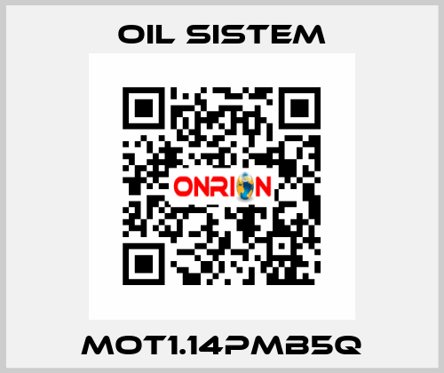 MOT1.14PMB5Q Oil Sistem