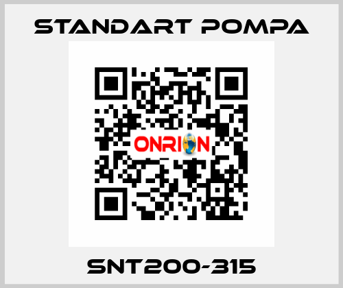 SNT200-315 STANDART POMPA