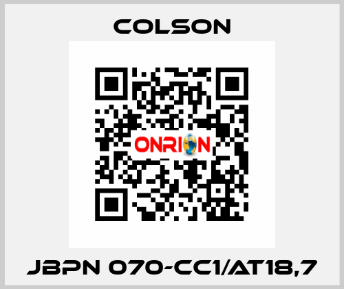 JBPN 070-CC1/AT18,7 Colson