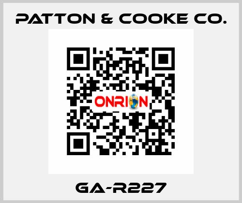 GA-R227 Patton & Cooke Co.