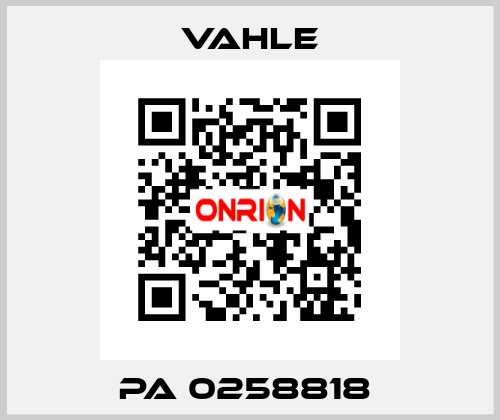 PA 0258818  Vahle