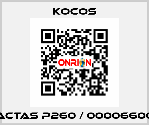 ACTAS P260 / 00006600 KoCoS