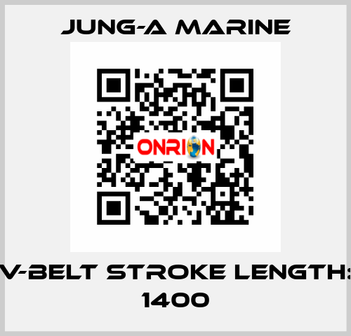 V-belt stroke length: 1400 JUNG-A MARINE