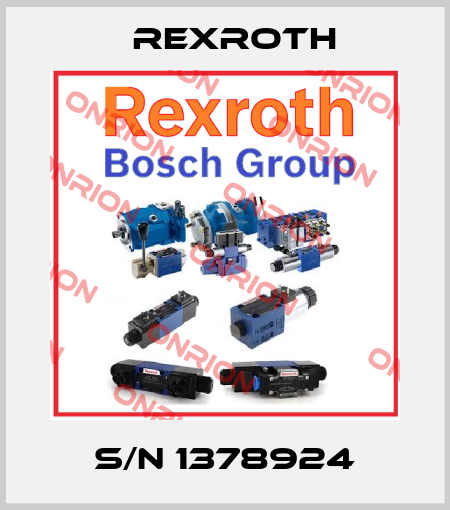 S/N 1378924 Rexroth