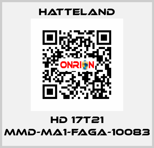 HD 17T21 MMD-MA1-FAGA-10083 HATTELAND