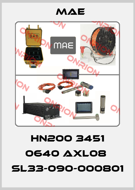 HN200 3451 0640 AXL08  SL33-090-000801 Mae