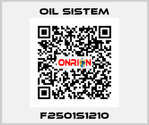 F2501S1210 Oil Sistem