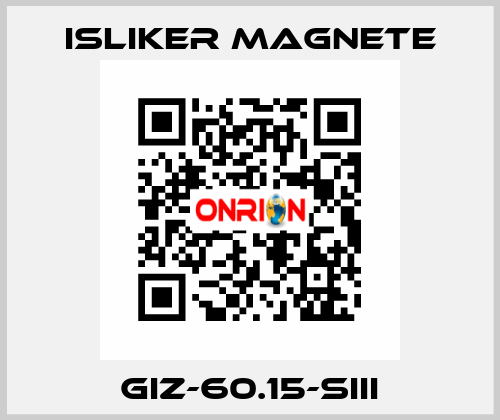 Giz-60.15-SIII ISLIKER MAGNETE