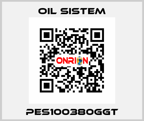 PES100380GGT Oil Sistem