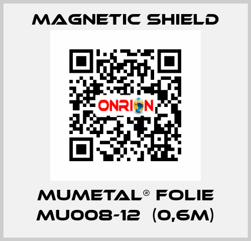 MuMETAL® Folie MU008-12  (0,6m) Magnetic Shield