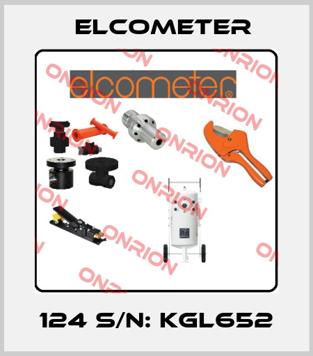 124 S/N: KGL652 Elcometer