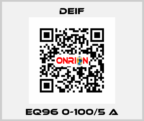 EQ96 0-100/5 A Deif