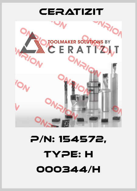 P/N: 154572, Type: H 000344/H Ceratizit