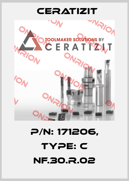 P/N: 171206, Type: C NF.30.R.02 Ceratizit