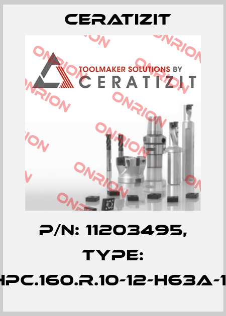 P/N: 11203495, Type: MHPC.160.R.10-12-H63A-123 Ceratizit