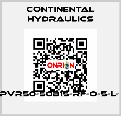 PVR50-50B15-RF-O-5-L-  Continental Hydraulics