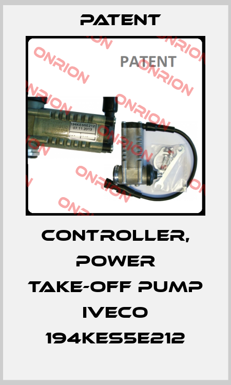 CONTROLLER, POWER TAKE-OFF PUMP IVECO 194KES5E212 Patent