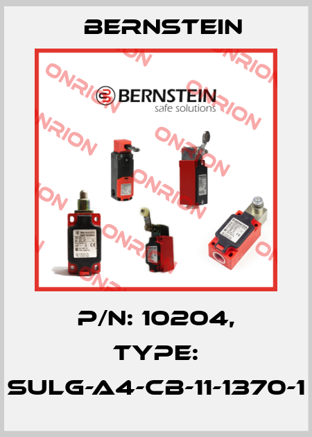 P/N: 10204, Type: SULG-A4-CB-11-1370-1 Bernstein