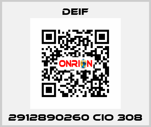 2912890260 CIO 308 Deif