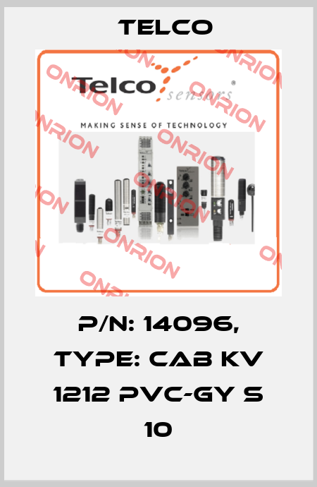 p/n: 14096, Type: CAB KV 1212 PVC-GY S 10 Telco
