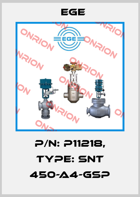 p/n: P11218, Type: SNT 450-A4-GSP Ege