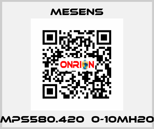 MPS580.420  0-10mH20 Mesens