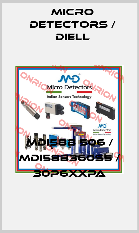 MDI58B 506 / MDI58B360S5 / 30P6XXPA
 Micro Detectors / Diell