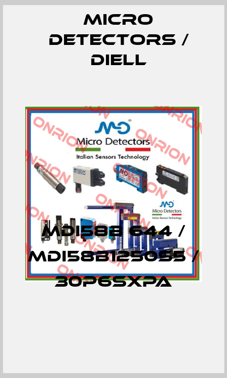 MDI58B 644 / MDI58B1250S5 / 30P6SXPA
 Micro Detectors / Diell