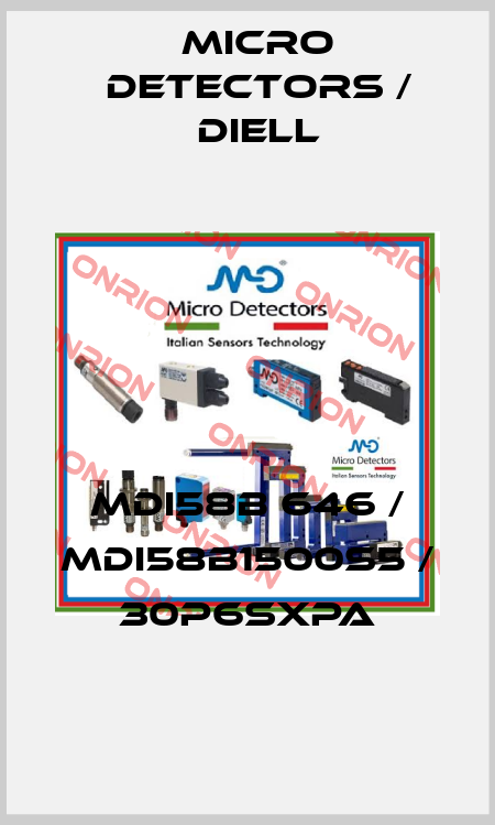 MDI58B 646 / MDI58B1500S5 / 30P6SXPA
 Micro Detectors / Diell