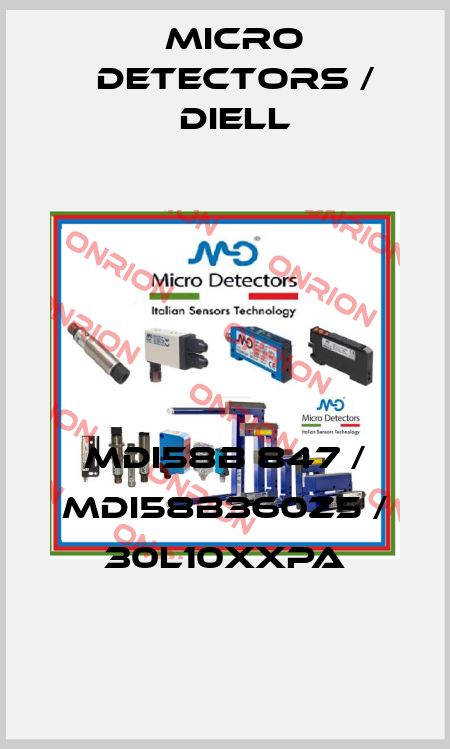 MDI58B 847 / MDI58B360Z5 / 30L10XXPA
 Micro Detectors / Diell