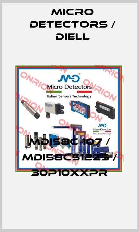 MDI58C 107 / MDI58C512Z5 / 30P10XXPR
 Micro Detectors / Diell