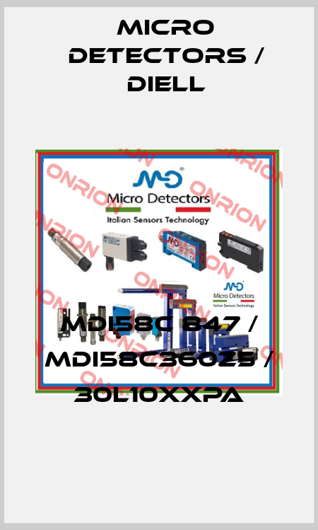 MDI58C 847 / MDI58C360Z5 / 30L10XXPA
 Micro Detectors / Diell