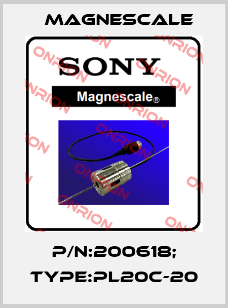 P/N:200618; Type:PL20C-20 Magnescale