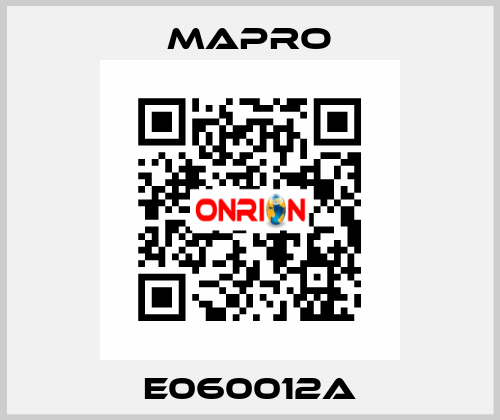 E060012A Mapro